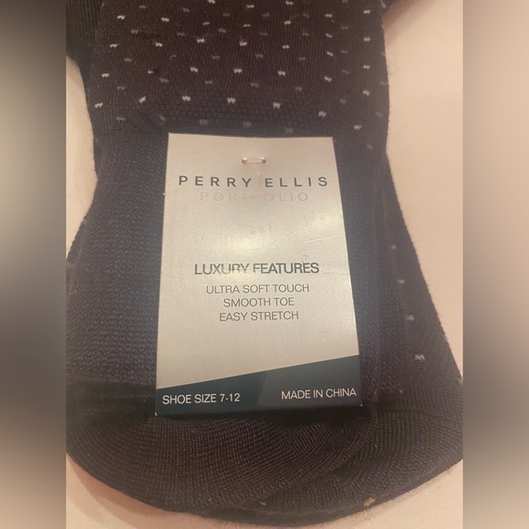 Perry Ellis 5 Pair Portfolio Men’s Dress Socks Ultra Soft Shoe Size 7-12 - Picture 5 of 6